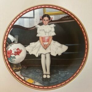 Norman Rockwell Collector Plate. Titled Sitting Pretty?